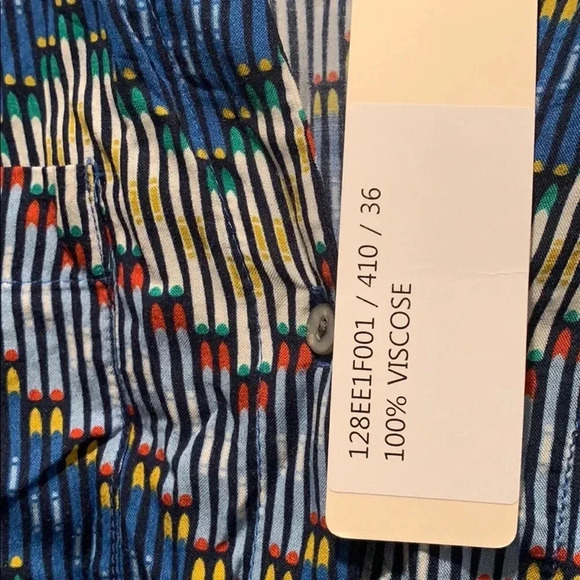 Esprit Geometric Print Blouse Top Size 6 - Picture 9 of 14